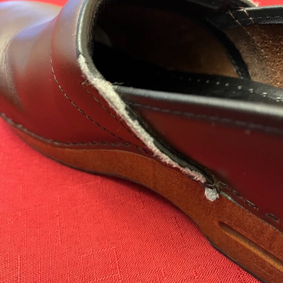 Women's Dansk Brown Leather Clogs Size 9 - Picture 7 of 11